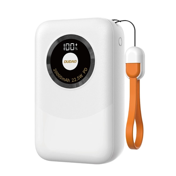 Dudao Mini Powerbank 20000mAh med 22,5W hurtigopladning og LCD-