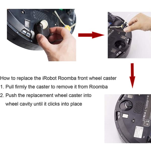 Pyörät iRobot Roomba 500, 600, 700, 800, 900 sarjoihin / E5 / E