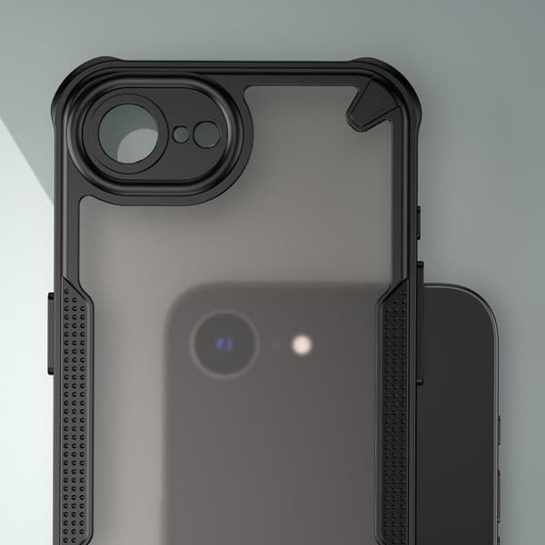Beskyttelsescover til iPhone 16e med stødabsorberende hjørner -