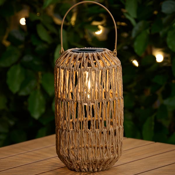 LED solcellslykta Ø17,5 cm / utomhuslykta / lanterna / trädgård