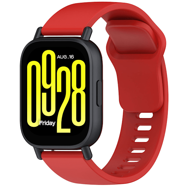 Silikonearmbånd til Xiaomi Redmi Watch 5 Lite/Active - Rød