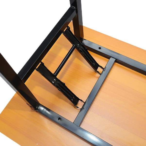 Hopfällbart bord 120×60×75 cm / fällbart skrivbord med stålram
