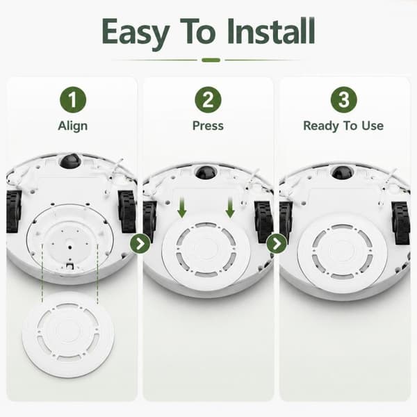 Moppikiinnike Ecovacs Deebot X1 Omni/Turbo/X1S Pro - Valkoinen