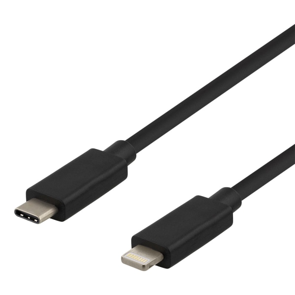 Moba USB-kaapeli USB-C Lightning 2,4A 1m - Musta