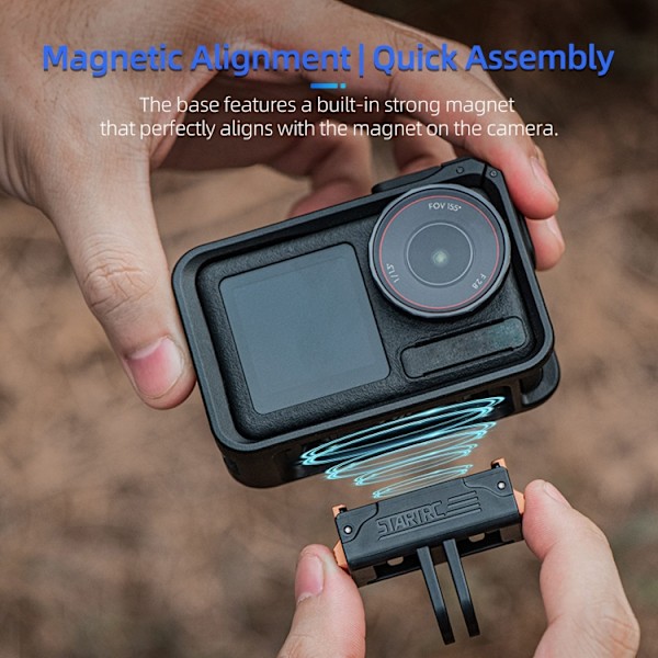 Magnetisk quick release-beslag til DJI Osmo Action 5 Pro/4/3