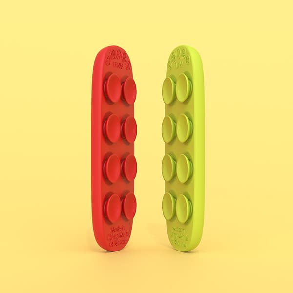 Fidget toy 8-pak i silikone - farverige taktile overflader
