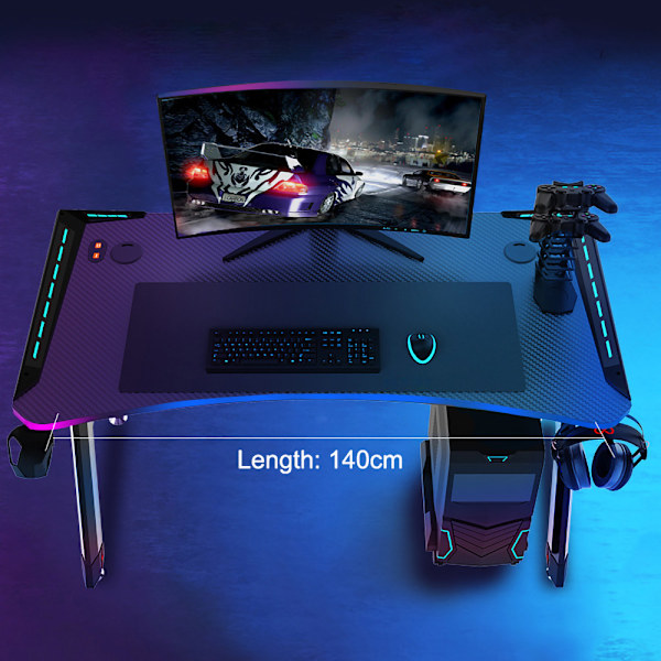 Spillebord med RGB - Sort