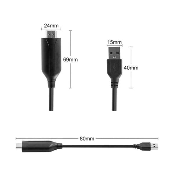 HDMI-USB-sovitin 1080P ääni- ja videokuvaa varten / HDMI-kaappa