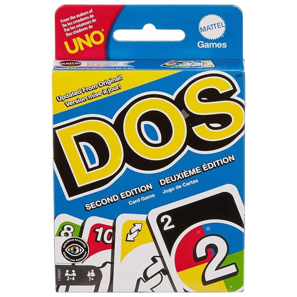 Uno Dos Kortspel / DOS Second Edition-kortspel / Familjespel me