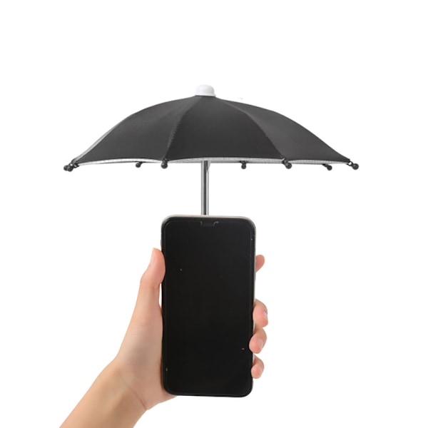 Miniparaply til mobiltelefoner - Sort