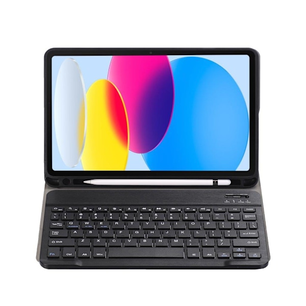 Tastaturetui med stativ til iPad 10-Gen 10.9 2022 - Sort