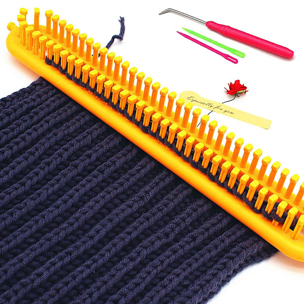 Väv och flätningskit med 4 olika längder och DIY virknål - Gles