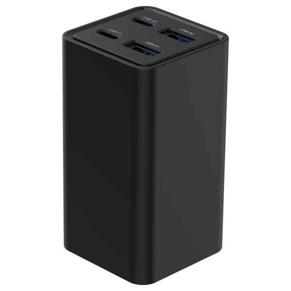 65 W GaN USB-oplader med 2 x USB-C og 2 x USB / GaN-oplader med