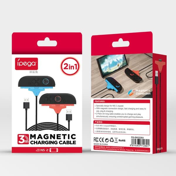 USB-laddkablar till Nintendo Switch 2 Joy-Con – 2-pack
