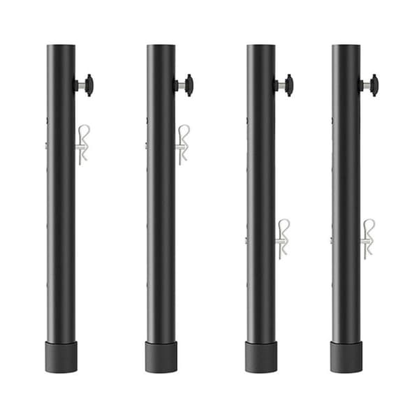 Bordsbensförlängare i stål, 4-pack