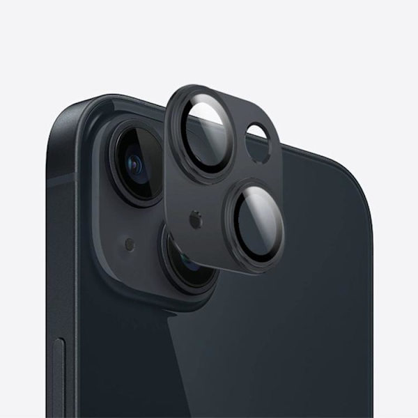 Pellavapeitto iPhone 15 - Musta
