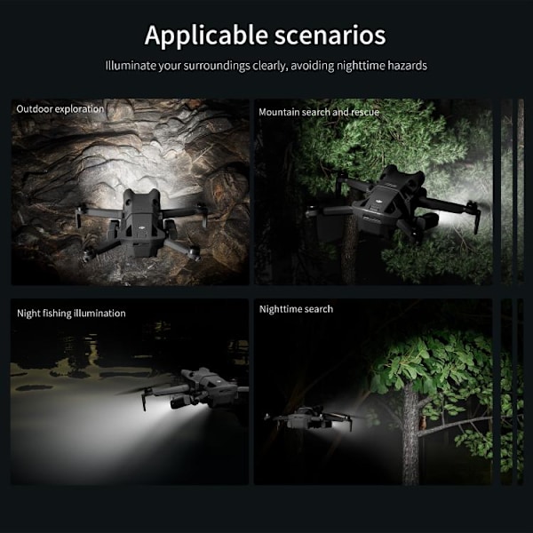LED-navigationslys til DJI Mini 4 Pro med 360° justerbart lys