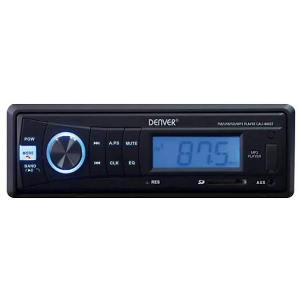 Denver Autostereot FM-radiolla, USB, SD, 3,5 mm CAU-444BT