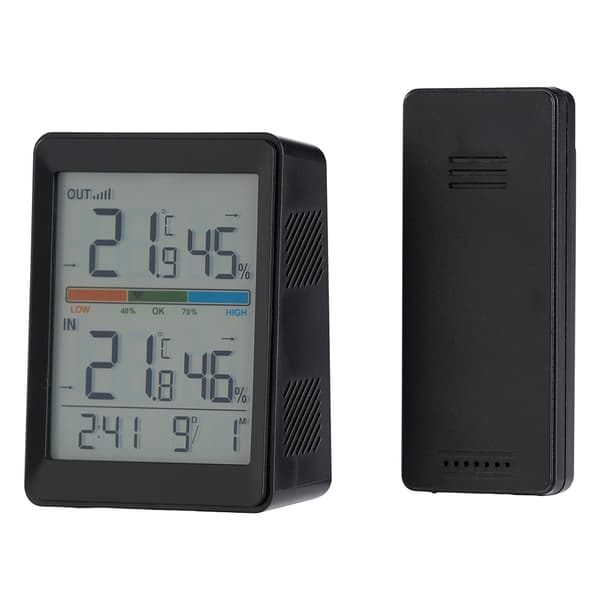 Trådløst termometer med ekstern sensor og digitalt display