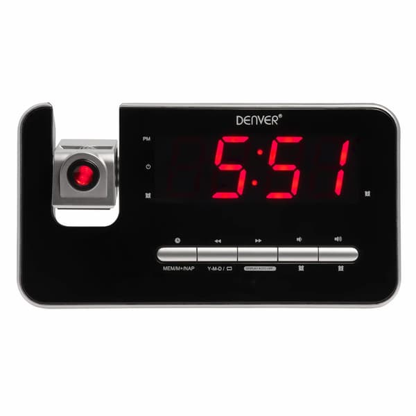 Denver herätyskello Bluetoothilla – 15 W langaton lataus, FM-ra