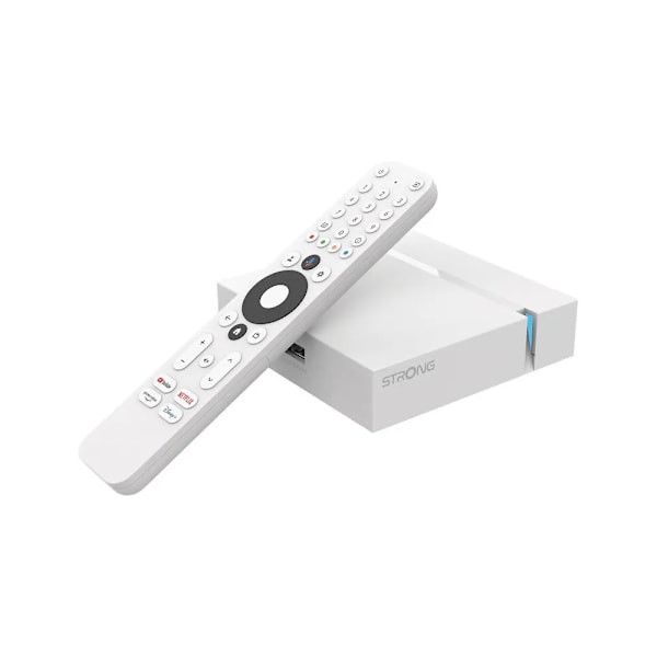 Strong Wi-Fi 4K Google TV Media Player - Hvid, med Chromecast o