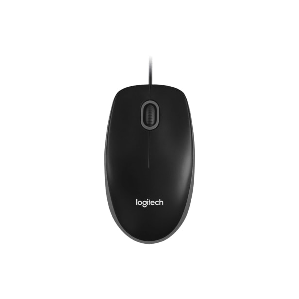 Logitech B100 optisk mus - sort