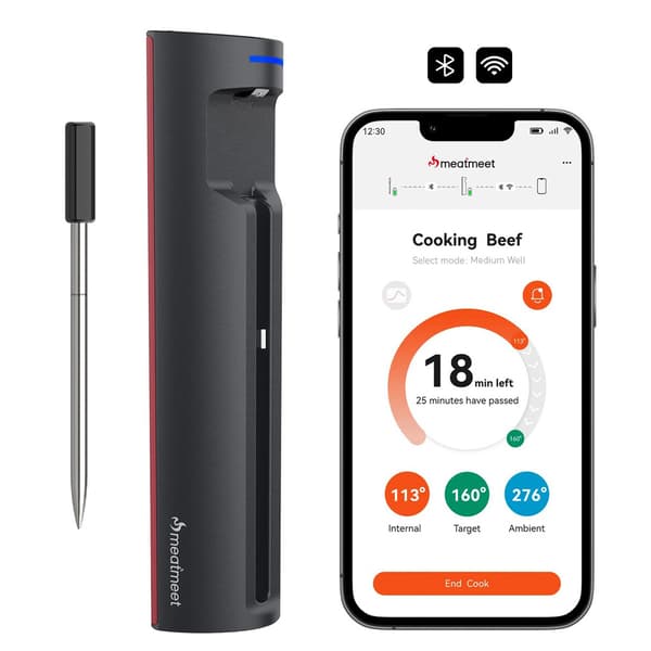 Meatmeet Pro Smart stektermometer / Bluetooth-termometer för gr