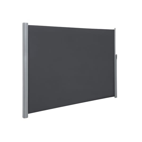 Udtrækkelig sidemarkise 180×400 cm / afskærmning til terrasse,
