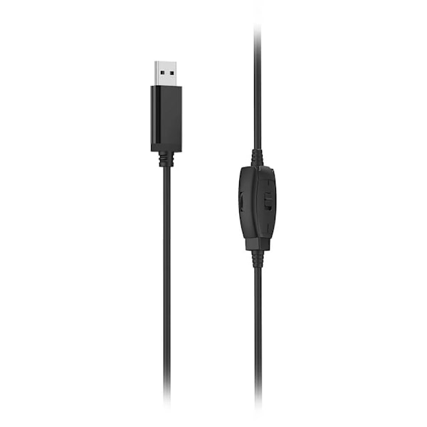 Hama HS-USB250 V2 On-Ear Office Headset med USB-stik - Sort