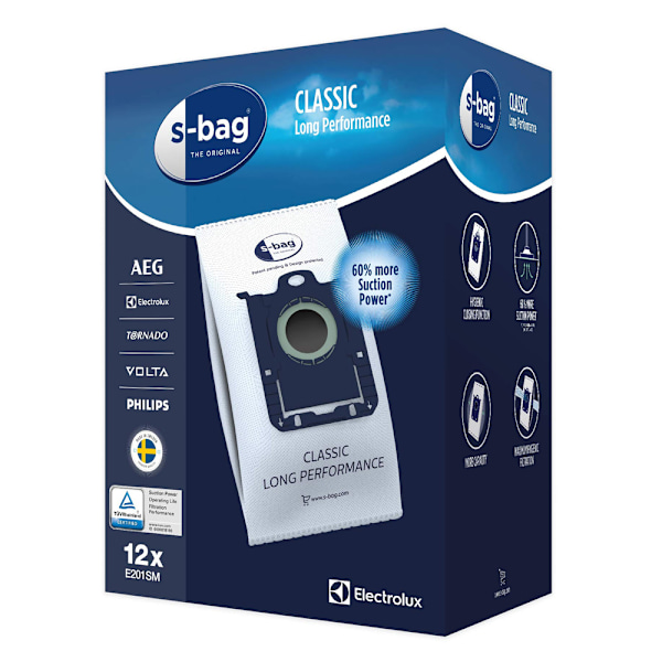 Electrolux S-Bag E201SM Pölypussit 12-pakkaus