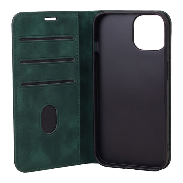 Smart Suede-etui til iPhone 17/18 Pro Max – Grøn / Pungetui / F