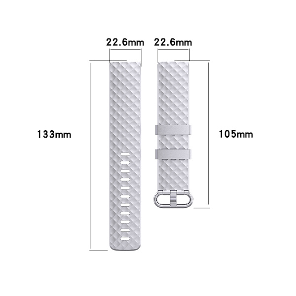 Armband Fitbit Charge4 / Charge3 S Silver