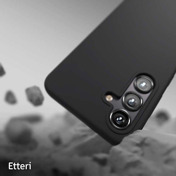 Etteri silikoneetui med mikrofiberforing til Samsung Galaxy S25