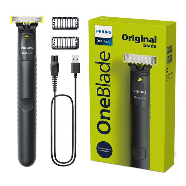 Philips OneBlade QP1424 / Hybridikasvoparranajokone / Märkä- ja