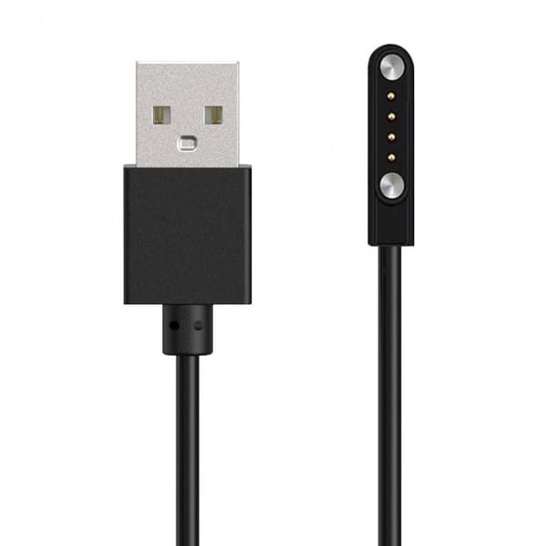 Magnetisk USB-opladekabel til smartwatches 60 cm – Sort
