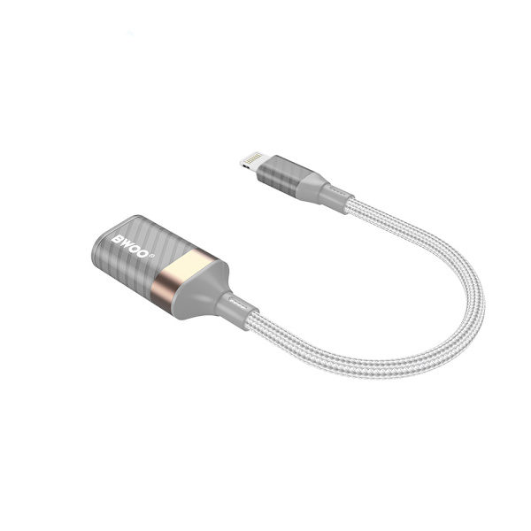 BWOO USB-adapter Lightning til USB-A, 18 cm