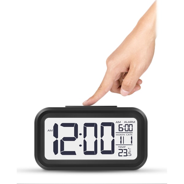 Digital väckarklocka - Svart
