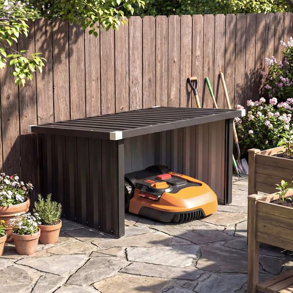 Garage til robotplæneklipper 108×86×62,5 cm / vejrbeskyttelse i
