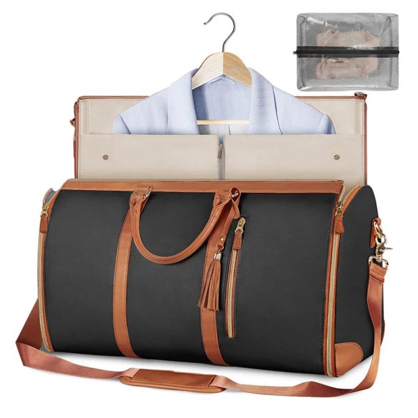 Weekend Bag - Svart/brun