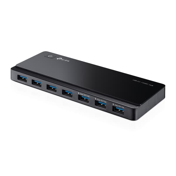 TP-LINK UH700 USB 3.0-hubb / 7-portars USB-hubb med strömadapte