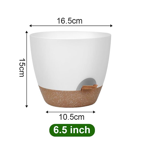 Självvattnande blomkruka 16,5cm