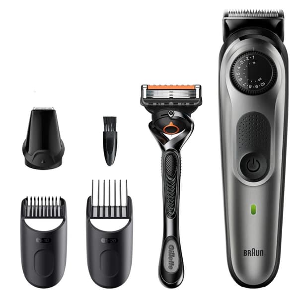 Braun BT5360 -partatrimmeri - Leveä terä, 39 pituusasetusta, 10