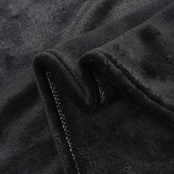 Filt i Microfiber 200x150cm - Svart