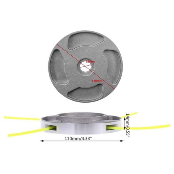 Universalt trimmerhoved til 2,4 mm, 2,7 mm og 3 mm tråd