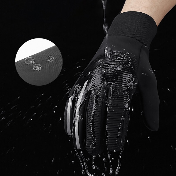 Varme sportshandsker med touch L - Sort