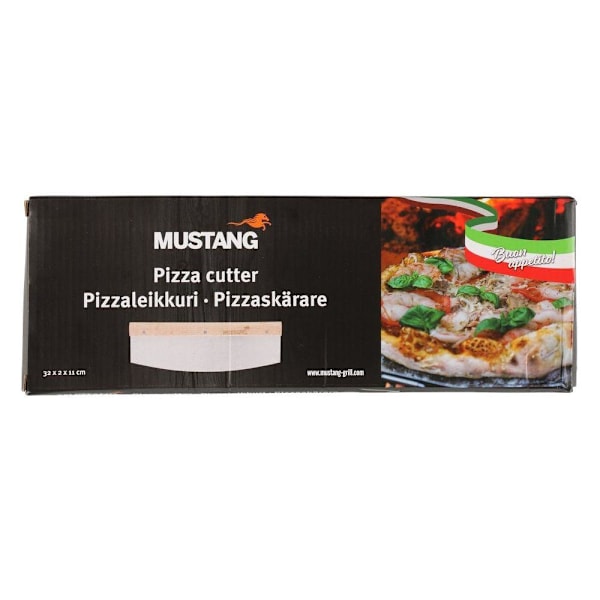 Pizzaskärare med robust trähandtag