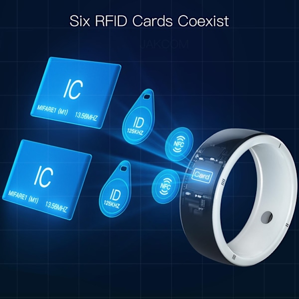 Jakcom smart ring med RFID och NFC-funktioner, storlek S – svar