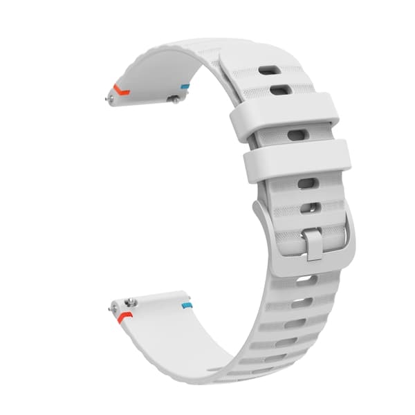 Silikonarmband till Samsung Galaxy Gear S3 Frontier - Vit