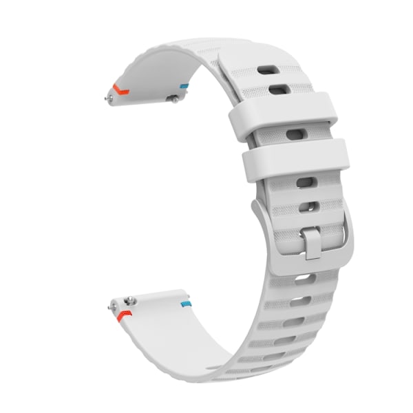 Silikonearmbånd til Samsung Galaxy Gear S3 Frontier - Hvid