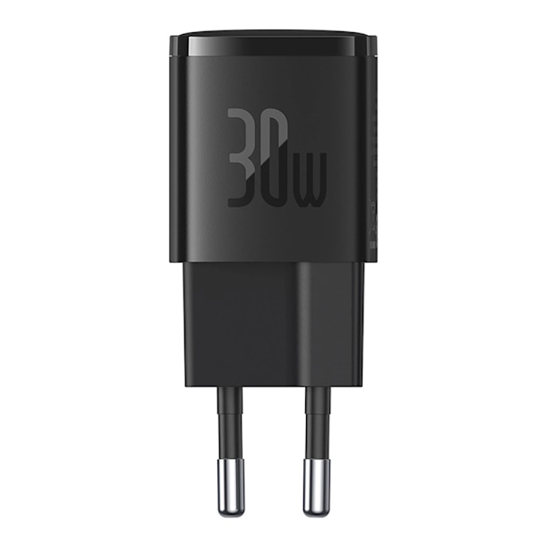 Baseus Cube Pro 30W USB-laturi USB-C- ja GaN-tekniikalla - Svart